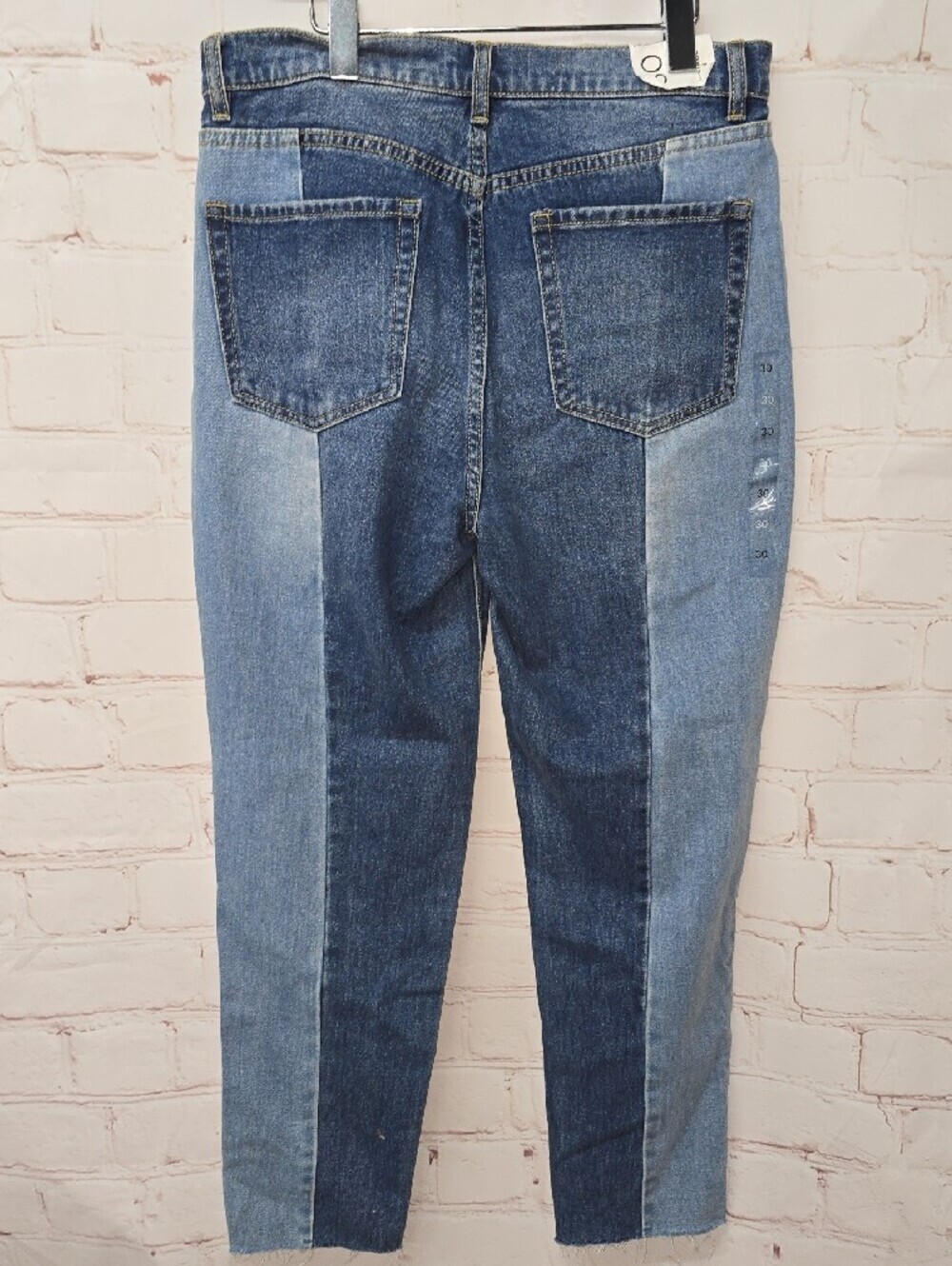 Pacsun Vintage Icon Colorblock Two-Tone Blue High-Rise Jeans  Women Size 30 NWT - Picture 6 of 16